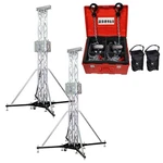 (2) Ground Support Truss Lifting Tower Roof System Chain Hoist Sleeve Outrigg.... Fixed Price $5617.40.
