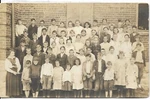 2 Antique Real Photo Postcard Class Children Teacher Fairbanks School ? Michigan. Fixed Price $5.00.