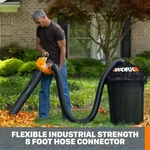 3 In 1 Blower Mulcher Vacuum With Leaf Pro Collection System Collector Worx. Fixed Price $173.93.