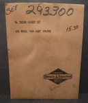 New Oem Briggs & Stratton Genuine Service Part - Engine Gasket Set 293300. Fixed Price $8.95.