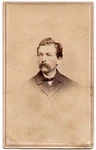 Antique Cdv Circa 1860S F. B. Clench Handsome Man Mustache In Suit Lockport Ny. Fixed Price $9.99.