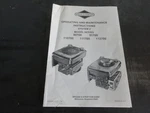 Briggs & Stratton 90700 91700 110700 111700 112700 Engine Operating Instructions. Fixed Price $10.00.