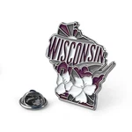 Wisconsin Enamel Lapel Pin Collectible State Souvenir. Fixed Price $9.99.