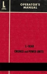 Continental Motors Corp. Red Seal Head Engines And Power Units Owner's Manual. Fixed Price $30.00.