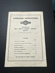 Vtg Operating Instr Manual Briggs & Stratton Model 8B, 8B-F, 8B-FB, 8B-FBC,8B-R6. Fixed Price $19.99.