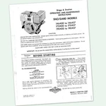 Briggs And Stratton 6HP Engine 146400 146457 Operating Manual Operators. Fixed Price $11.97.