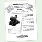 Briggs And Stratton Model Wibp Wr Engine Operators Owners Maintenance Manual. Fixed Price $9.97.