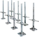 24" Scaffolding Leveling Jack Steel Plate Base Adjustable Screw 8 Pack Metaltech. Fixed Price $186.04.