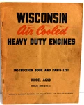 Wisconsin Air Cooled Heavy Duty Engines Instruction & Parts Book Model MM-271-C. Fixed Price $15.19.