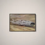 Frederick Gordon Crosby Early Record-breaker Thunderbolt Paper Canvas. Fixed Price $179.00.