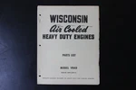 Wisconsin VR4D Engine Parts List Manual Air Cooled Heavy Duty MM-284-A. Fixed Price $29.99.