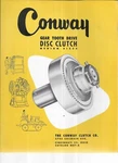 Conway Gear Tooth Drive Disc Clutch Medium Sizes Vintage Brochure. Fixed Price $15.50.