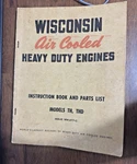 Wisconsin And Thd Engines Instruction Book Parts List. Fixed Price $9.99.