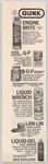 Gunk Engine Brite Cleaner Degreaser Liquid Wrench Radiator 1972 Vintage Print. Fixed Price $12.85.