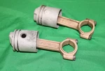 Pair Used Antique Maytag 72 Piston & Connecting Rod Hit Miss Engine - S302. Fixed Price $30.00.