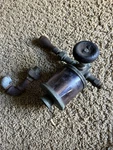Lukenheimer Engine Oilfield Oiler With Vent Rare Purple Glass. Fixed Price $300.00.