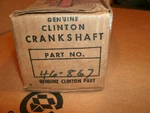 Vintage Old Clinton Gas Engine Lawn Mower Crankshaft Rebuild Part New Stock. Fixed Price $31.68.
