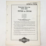 Vtg 1973 Briggs & Stratton 191700-191708 Illustrated Parts List. Fixed Price $9.99.