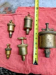 Lunkenheimer-am.inj.-brass Gasoline Steam Greasers Hit Miss Lot Of 5. Fixed Price $80.00.