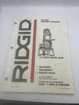 Ridgid BS1400 Inch Band Saw Owners Manual. Fixed Price $14.99.