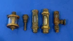 Vintage Brass Oiler Parts Lot Lunkenheimer Valve Michigan Lubricator Sight Glass. Fixed Price $30.00.