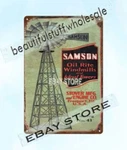 193XXX Samson Oil Rite Windmills Ideal Towers Freeport Stover Mfg Engine Sign. Fixed Price $19.56.