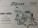 Lauson LMV-500 Vertical 4-CYCLE Gasoline Engine Parts Manual Lawn Mower 1HP 1956. Fixed Price $32.99.