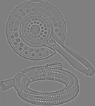 Delta RP62088SS IN2ITION 2-IN-1 Shower Head Hand. Fixed Price $101.00.
