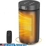 Portable 1500W Space Heater Oscillating Remote Control Timer Quiet Safety New. Fixed Price $37.18.