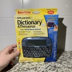 Franklin Speaking Dictionary & Thesaurus Merriam Webster Bookman MWS-1840. Fixed Price $49.99.
