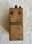 Rare Antique Pontiac Coil, Inc Wood Box Battery Ignition Buzz F7996. Fixed Price $75.00.