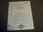 Briggs & Stratton Model Series 82900-82997 Engine Illustrated Parts List Xz. Fixed Price $70.56.