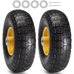 Vevor Solid Pu Run-flat Tire Wheel Free Tubeless 10" 2-PACK 400 Lbs. Fixed Price $30.99.