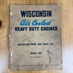 Vintage Wisconsin Air Cooled Heavy Duty Engines Abs Instruction Book &parts List. Fixed Price $9.09.