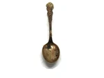 Antique 1895 Pittsburgh Pa Souvenir Spoon Gold Tone Gilt Ornate Handle Engraved. Fixed Price $15.00.