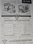 Clinton Engines Series VS-2100 4 Cycle General Specifications Parts List. Fixed Price $16.99.