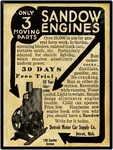 1916 Sandow Gas Engines New Metal Sign: Detroit Motor Car Large Size 12 X. Fixed Price $34.88.