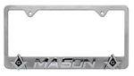 - Masonic 3D Brushed Chrome License Plate Frame. Fixed Price $26.95.