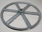 14" Diameter V Belt Pulley 1/2" Bore Gas Engine Ice Cream Machine. Fixed Price $65.00.