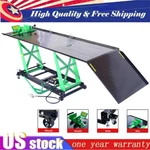 Mobile Air Hydraulic Atv/motorcycle Lift Table 1000 Lb. Manual/pneumatic Jack. Fixed Price $1123.75.