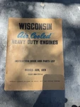 Wisconsin Air Cooled Heavy Duty Engines Instruction Book And Parts List Abn, Akn. Fixed Price $14.99.