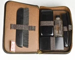 Vtg Bak-prop Men's Top Grain Leather Dressing Grooming Kit Zipper Book W/ Box. Fixed Price $19.95.
