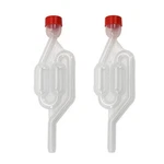 2PCS One-way Transparent Plastic Wine Airlock Beer Brewing Fermentation Valve. Fixed Price $9.39.