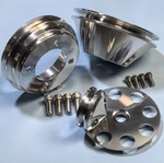 Ford 289-302-351W V-belt 4 Bolt Pulley Kit Single Groove Billet Aluminum. Fixed Price $98.66.