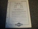 Briggs & Stratton Model Series 142700-143707 Engine Illustrated Parts List Xz. Fixed Price $70.56.