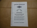 Briggs & Stratton Model 60100 61100 80100 81100 Engine Operating Manual. Fixed Price $8.00.