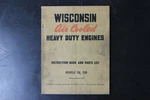 Wisconsin Thd Engines Instruction Book Parts List Manual Air Cooled MM-277-B. Fixed Price $29.99.