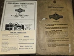 Briggs & Stratton Engine Instructions 6FBC + Warranty Card And Envelope. Fixed Price $14.99.