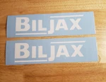 Biljax Scissor Lift Decals Stickers 11.1X3" (2) Gloss White Fast Usa. Fixed Price $19.22.