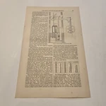 Watt's Double Acting Steam Engine 1769 C. 1874 Engraving (383). Fixed Price $9.95.